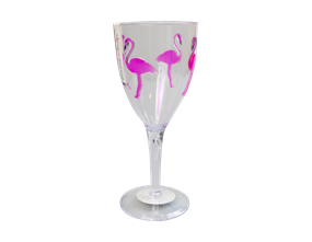 Wholesale Flamingo Picnic Wine Glasses | Gem Imports Ltd