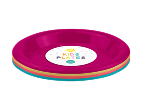 Wholesale Kids Bright plastic plate| Gem imports Ltd.