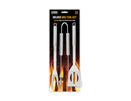 Farberware Set 3 Pezzi Utensili BBQ In Acciaio Inox - Pinze, Spatola E Pennello Da Griglia