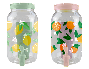 Wholesale Summer Party Fruit Drinks Dispenser with Tumblers