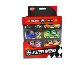 Wholesale Stunt Racers 6pk