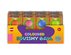 Wholesale Coloured Squishy Ball PDQ