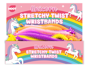 Wholesale Unicorn Stretchy Twist Wristbands PDQ