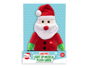 Wholesale Light Up Musical Plush Santa