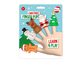 Wholesale Christmas Finger Puppets 5pk