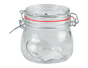 Wholesale Valentines Heart Glass Jar 450ML