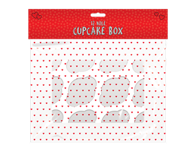 Wholesale Valentines Cupcake box with 12-hole