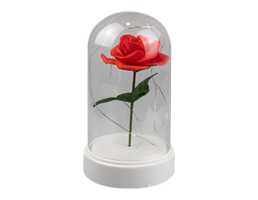 Wholesale Valentine's LED rose Cloche 19cm