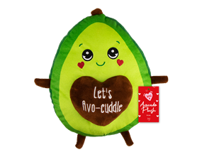 Wholesale Valentine's Avocado plush 26cm| Gem imports Ltd