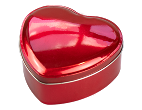 Wholesale Valentine's Metal Heart Tin