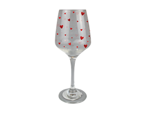 Wholesale Valentine's Printed Wine Glass