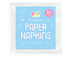 Wholesale white napkins 100pk