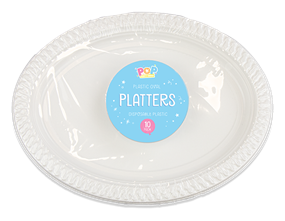 Wholesale White Plastic Oval Platters