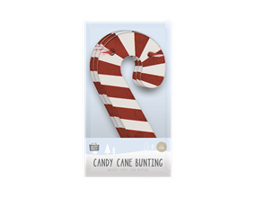 Wholesale Wooden candy Cane bunting | Gem imports Ltd