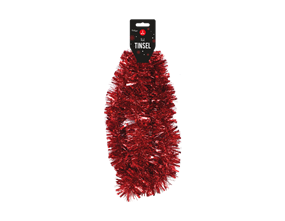 Red Christmas Tinsel 2m