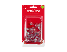 Christmas Suction Hooks - 24 Pack
