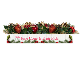 Wholesale Christmas Pine Cone & Fruit Pick | Gem Imports Ltd