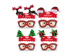 Wholesale Reversible Sequin Christmas Glasses | Gem imports Ltd