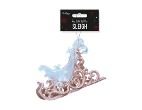 Wholesale Rose Gold Acrylic Sleigh Decorations