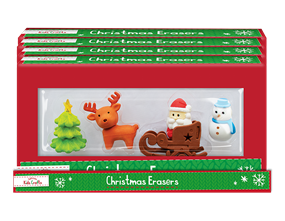 Wholesale Christmas Novelty Eraser Sets | Gem Imports Ltd