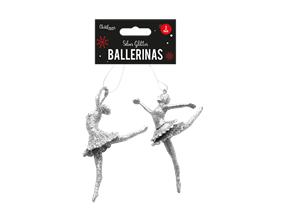 Wholesale Silver Glitter Ballerina | Gem Imports Ltd