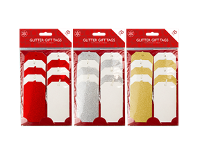 Wholesale Christmas Glitter Gift Tags | Gem Imports Ltd