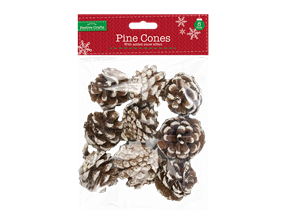 Wholesale Pine Cones With Snow | Gem Imports Ltd