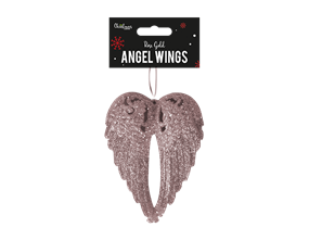 Wholesale Rose Gold Glittered Angel Wings