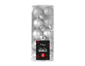 Wholesale Silver Baubles 2.5cm