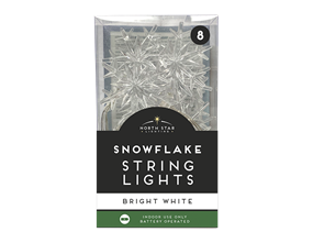 Wholesale Snowflake String Lights - 8 Leds | Gem Imports Ltd