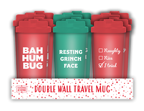 Wholesale Xmas Travel Cup | Bulk Buy Christmas Homeware