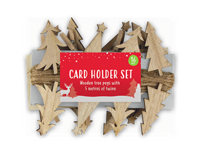 Wholesale 16 peg wooden card holder set | Gem imports Ltd