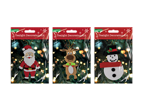 A range of wholesale christmas tealight decorations