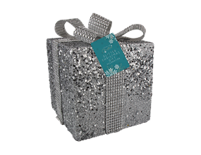 Wholesale Medium glitter gift box decoration | Gem imports Ltd
