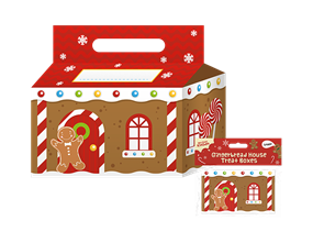 Wholesale Gingerbread House Treat boxes 3pk | Gem imports Ltd