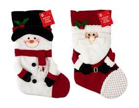 Wholesale 3D festive stocking | Gem imports Ltd