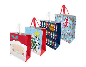 Wholesale Christmas cute luxury medium Gift bags | Gem imports Ltd