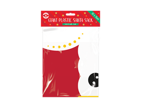 Wholesale Giant plastic Santa Sack 60 x 76cm | Gem imports Ltd