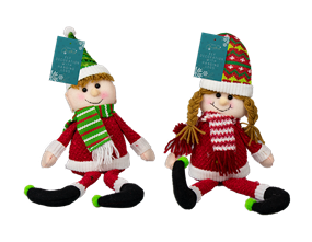 Wholesale Plush Elf with hanging Legs | Gem imports Ltd