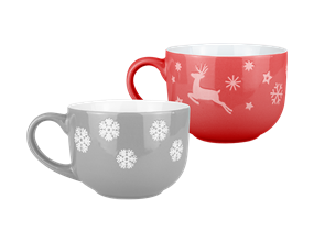 Wholesale Christmas Ceramic soup mug | Gem imports Ltd