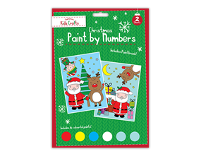 Wholesale Xmas Paint By Numbers 2 Pack