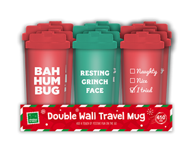 Wholesale Xmas Travel Cup | Bulk Buy Christmas Homeware