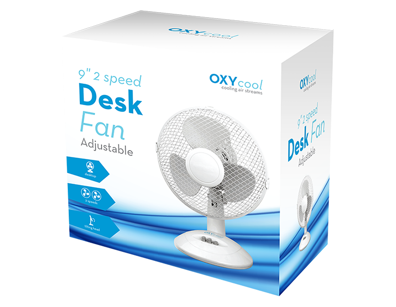 9" 2-Speed Desk Fan