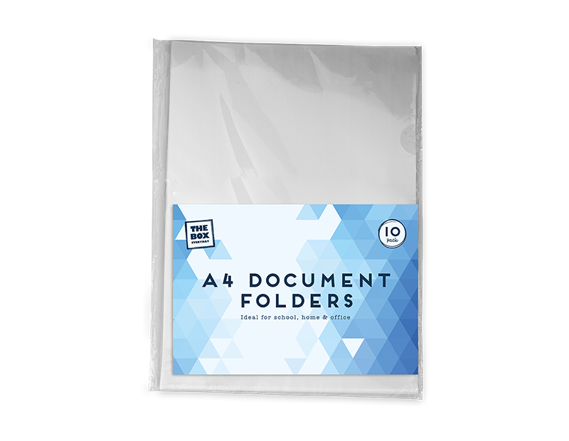 A4 Document Folders 10pk
