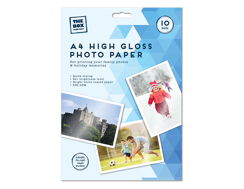 A4 High Gloss Photo Paper - 10 Pack