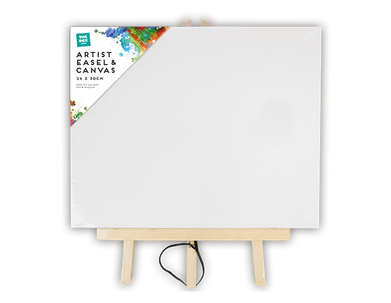 Artist Easel with Canvas 24x30cm