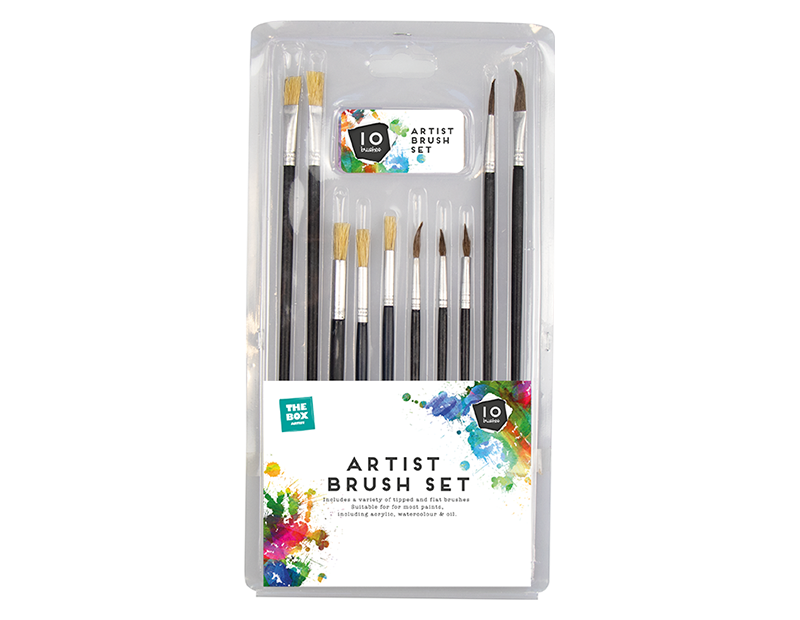 Artist Paint Brush Set 10pk