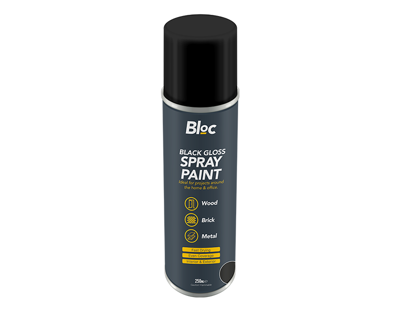 Wholesale Auto spray paint gloss black 250ml