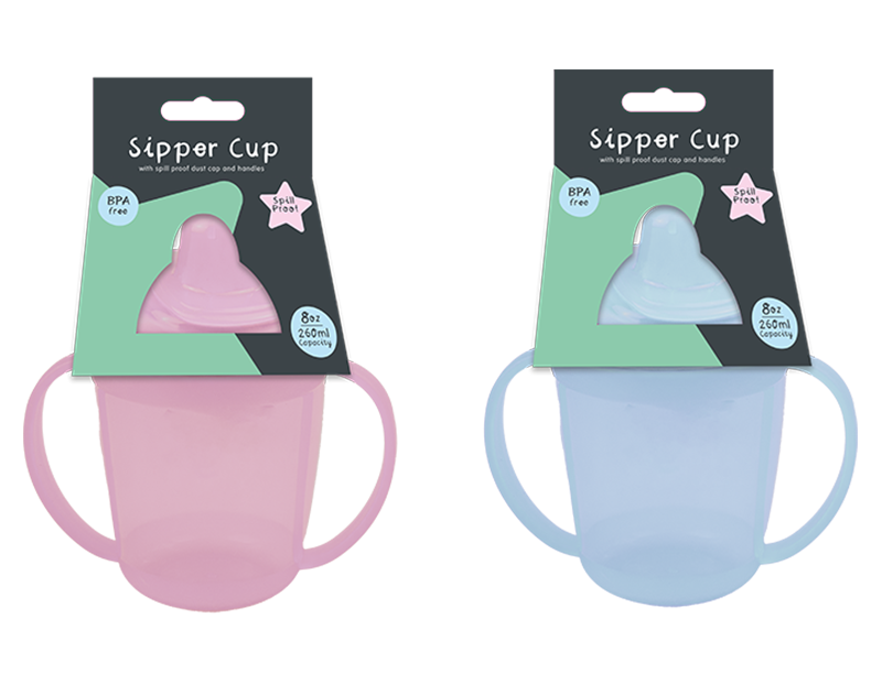Wholesale Sipper Cup with Handle and Dust Cover 260ml/8oz