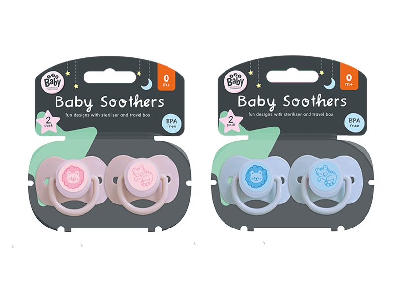Wholesale Soothers With Steriliser & Travel Box 2pk